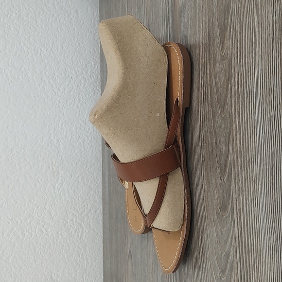 2 For 1 Ann Taylor LOFT Sandals New Brown Flip Flops Pink Orange Red Sandals 6 - Picture 4 of 15